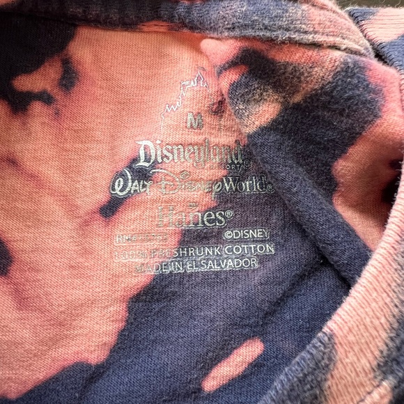 Repurposed bleached tee Long-sleeve Disneyland Mickey Mouse - Picture 3 of 3